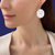 Mother of Pearl & Topaz Marigold Earring