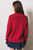 Ruthie Mock Neck Sweater - Red
