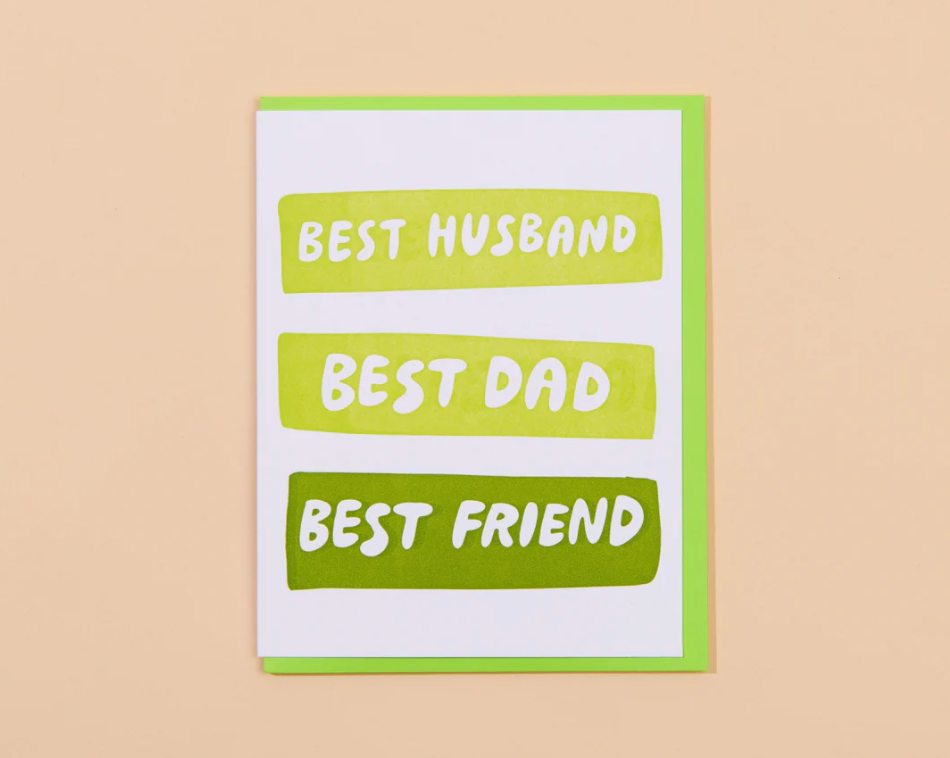 Best Husband/Dad/Friend Greeting Card