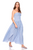 Stripe Smocked Waist Tube Maxi Dress - Sailor