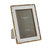White & Gold Bamboo Picture Frame