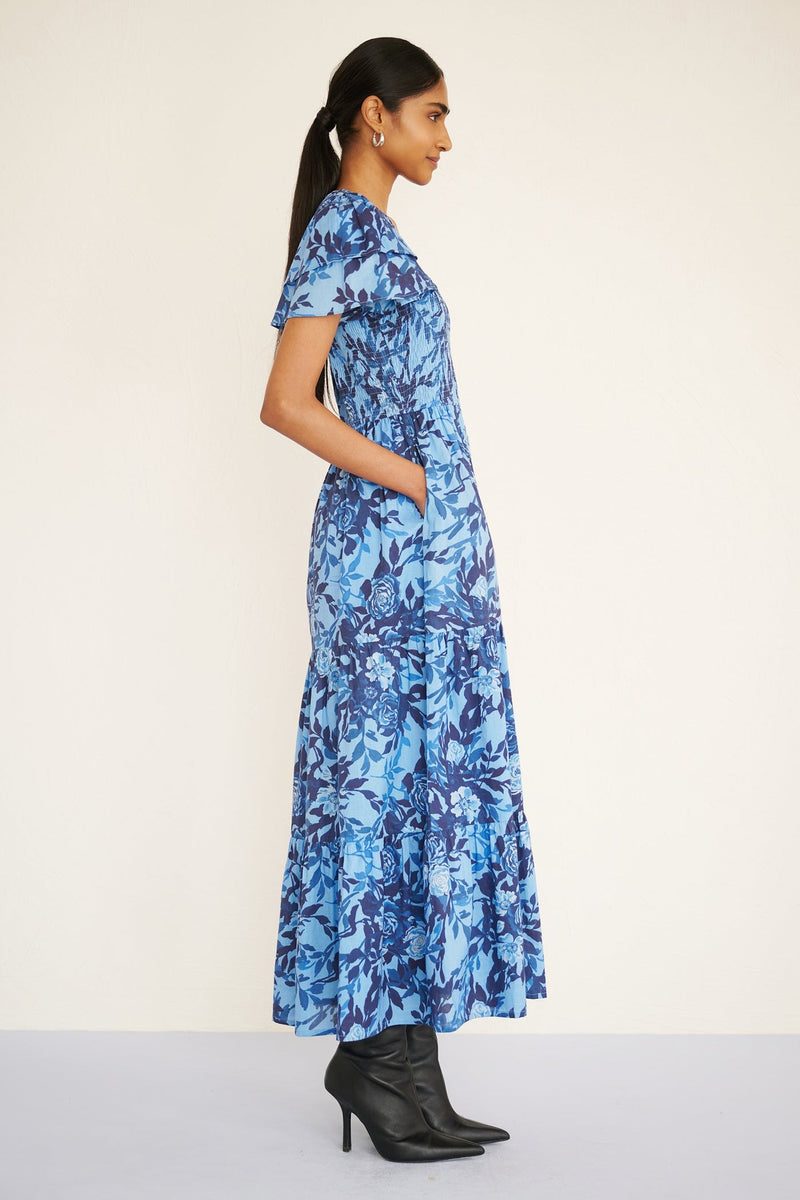 Banjanan Ira Dress - Bibi Rose Clematis