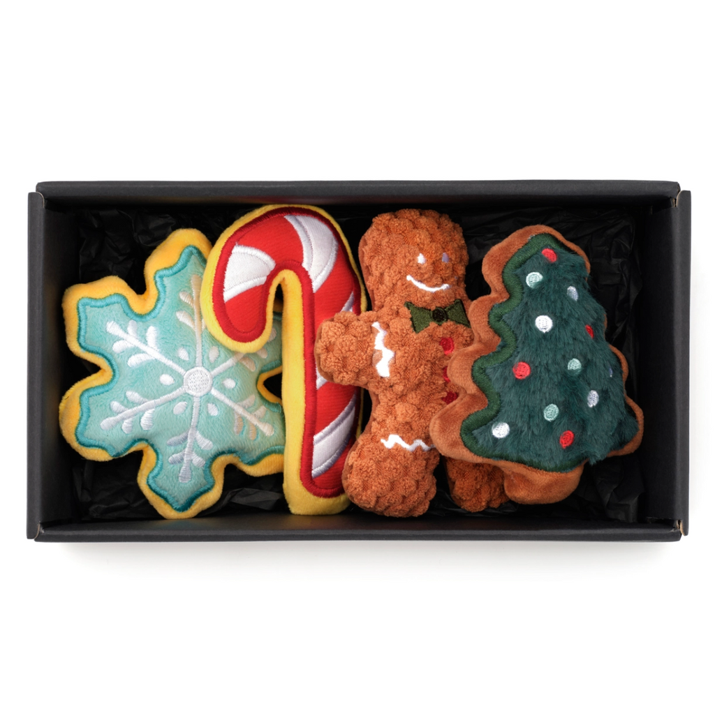 Christmas Cookies Holiday Dog Toy Set