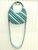 Round Stripe Beaded Handbag