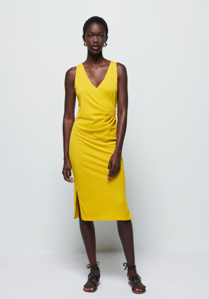 Melrose Straight Column Dress - Sulphur