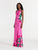 Saloni Suzette Long Dress - Phlox Feather