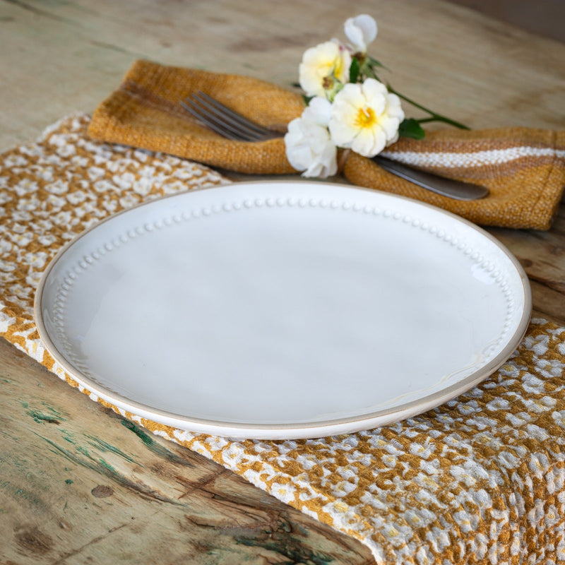 Isabella 10" Dinner Plate Set - White