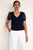 Patti V-Neck Top - Oxford