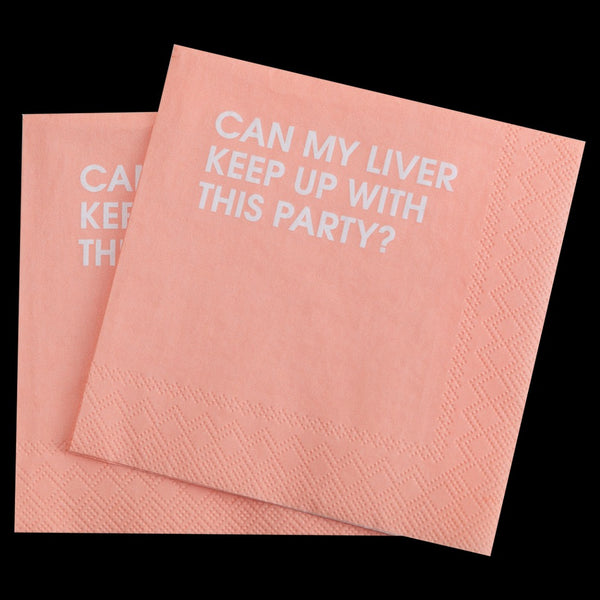 Can My Liver Keep Up Cocktail Napkins