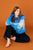 Jumper 1234 Hand Knit Gradient Stripe Crew - Blue