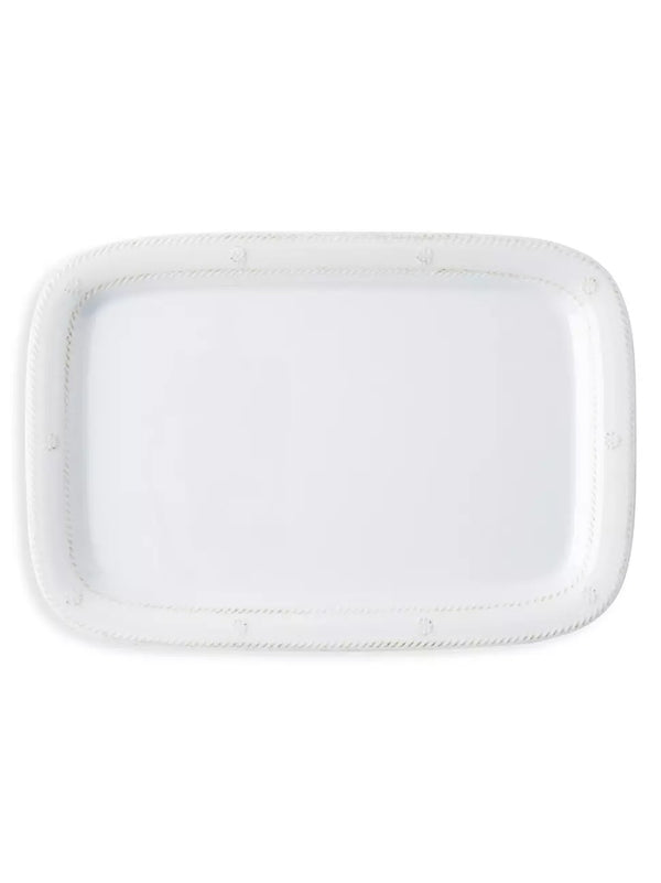 Berry & Thread Melamine 16" Serving Tray - Whitewash