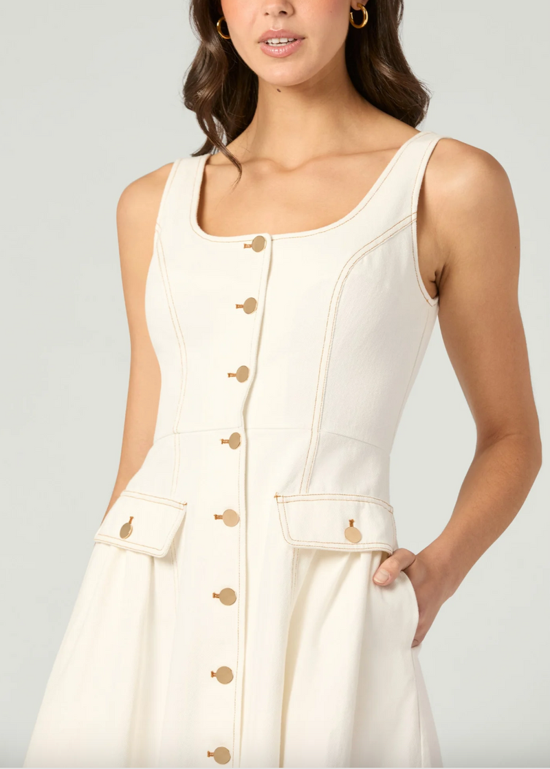 Belle Dress - Ivory
