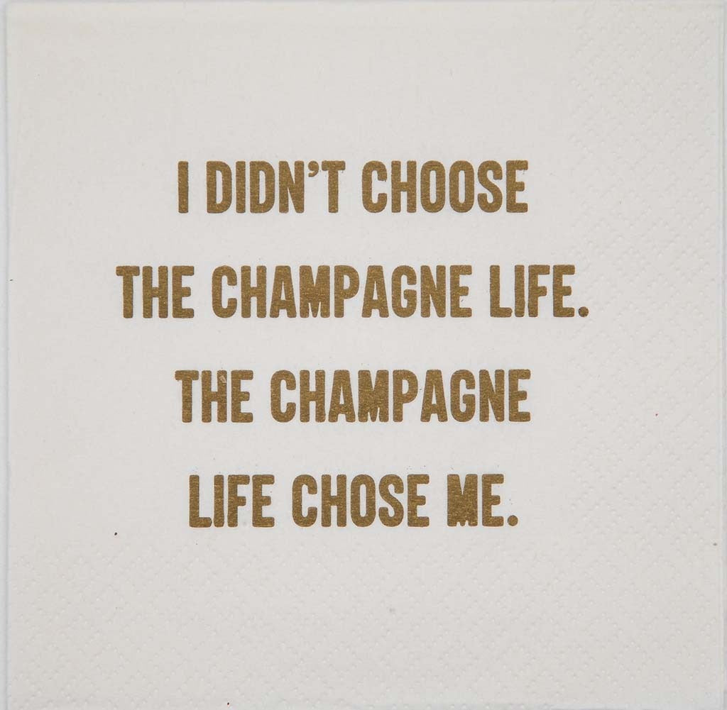 Mary Phillips Funny Cocktail Napkins - The Champagne Life