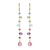 Wildflower Dangle Earrings - Pink Topaz