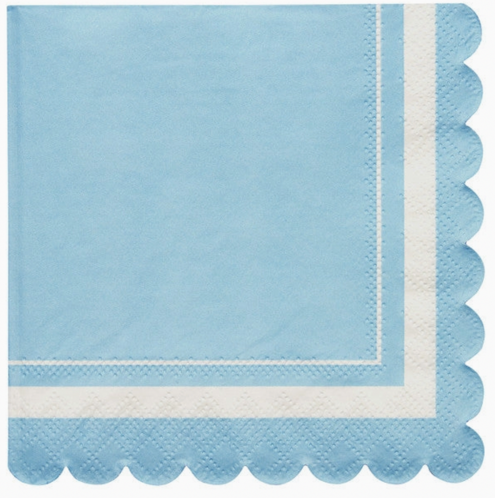 Scalloped Edge Cocktail Napkins