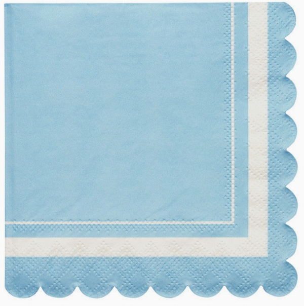 Scalloped Edge Cocktail Napkins