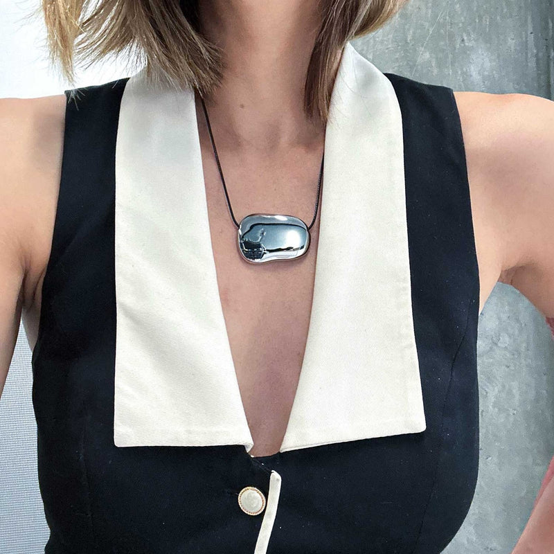 Linda Vegan Leather Chord Necklace