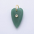 Quartz Long Heart Gemstone Charm