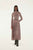 Baby Pink Leopard Pleated Maxi Skirt