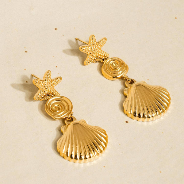 Verity Summer Seashell Earrings