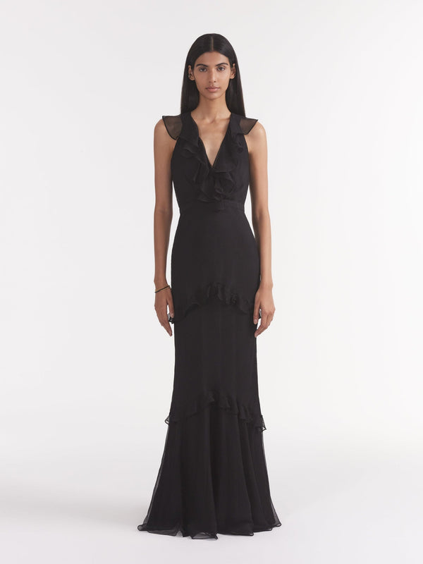 Saloni Rita Dress - Black