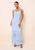 Gabrielle Patchwork Pointelle Dress - Seabreeze