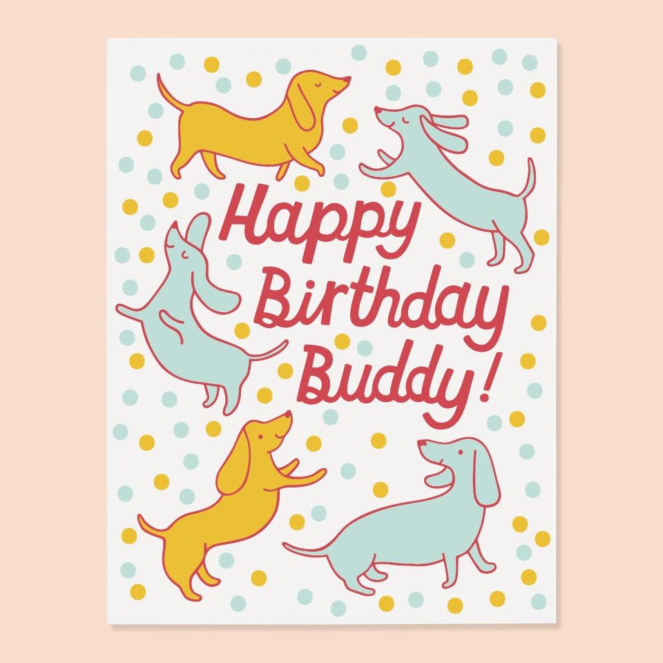 The Good Twin Doxie Bday Card