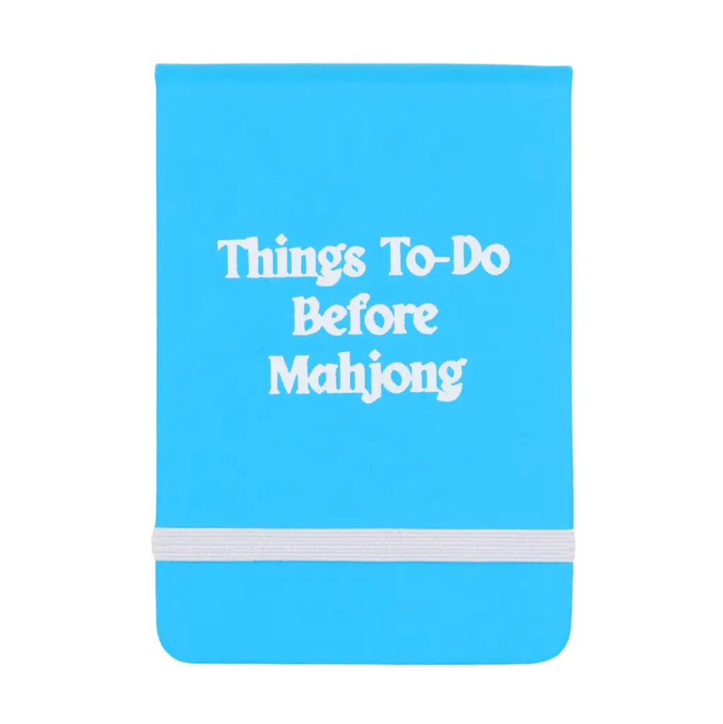 Things To Do Before Mahjong Leatherette Pocket Journal