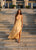 Dorinda Crinkle Chiffon Dress - Golden Hour