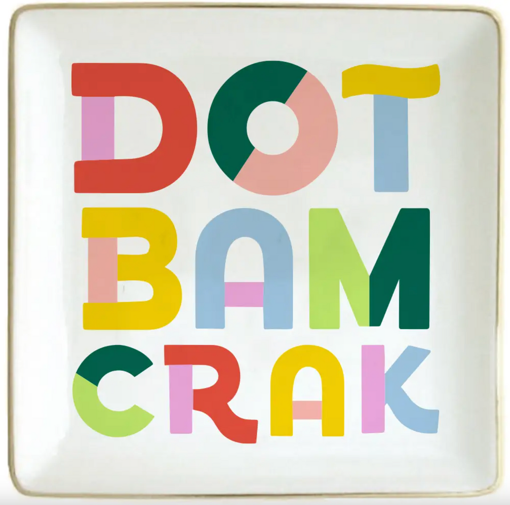 Dot Bam Crack Mahjong Trinket Tray