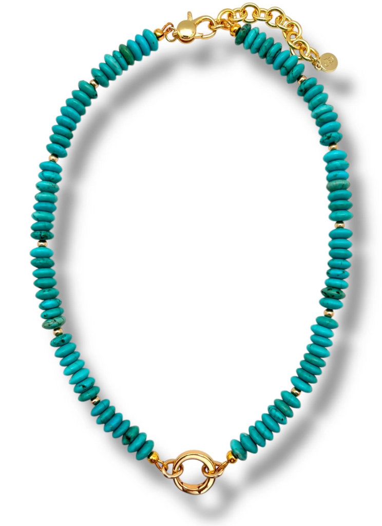 Hazal Beaded Charm Necklace