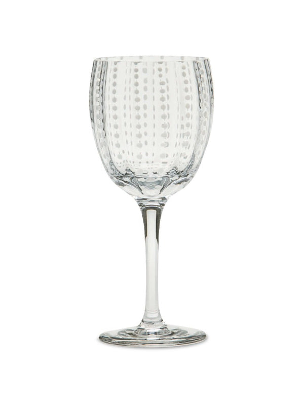 Zafferano Perle Wine Goblet Set - Transparent