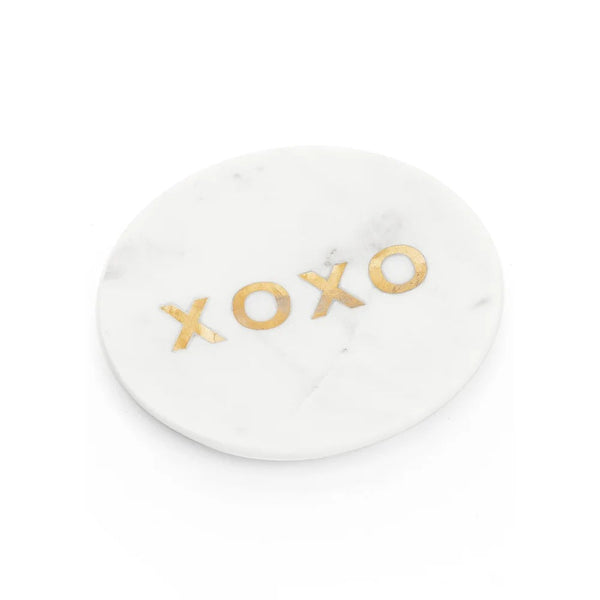 XOXO Marble & Brass Small Plate