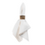 Blenheim Oak Napkin Ring Set - Brass