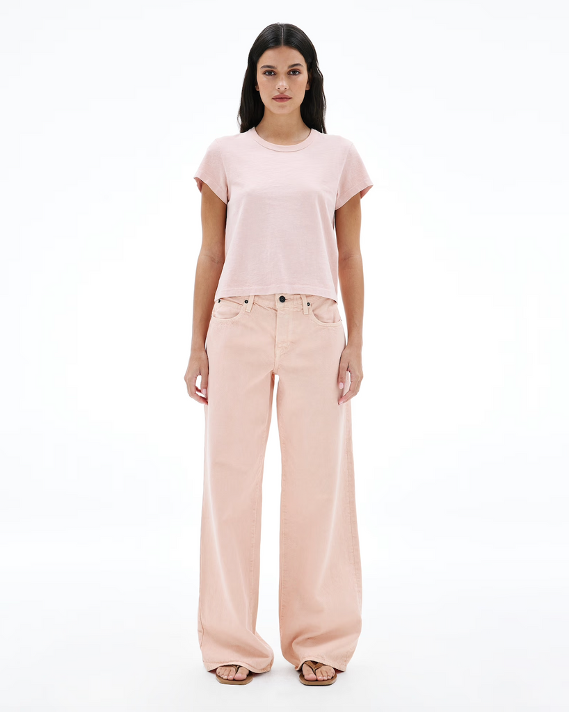 Mica Low Rise Wide Leg - Desert Rose