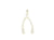 Diamond Wishbone Charm