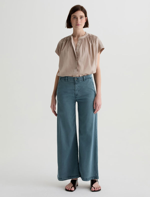 AG Jeans Caden Wide Leg Trouser - Sulfur Slate Storm