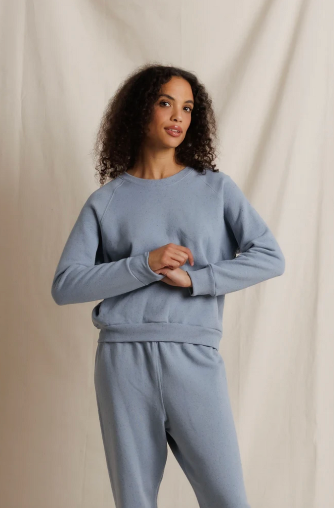Alexi Speckled Terry Sweatshirt - Turbulence