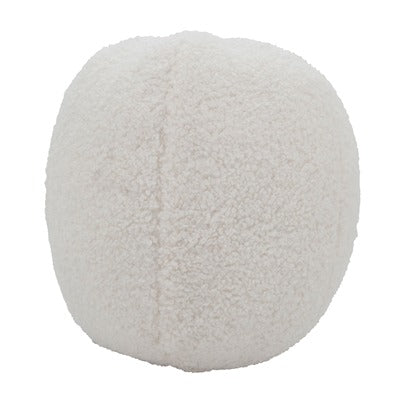 Faux Fur Ball Pillow - Ivory