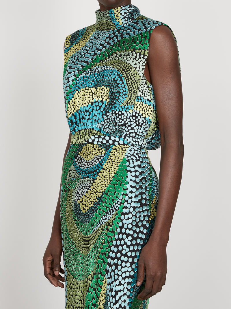 Saloni Fleur Dress - Jungle