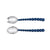 Blue Pearled Salad Servers