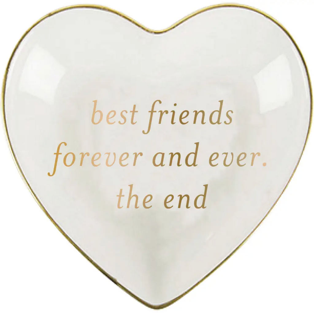 Best Friends Heart Trinket Tray