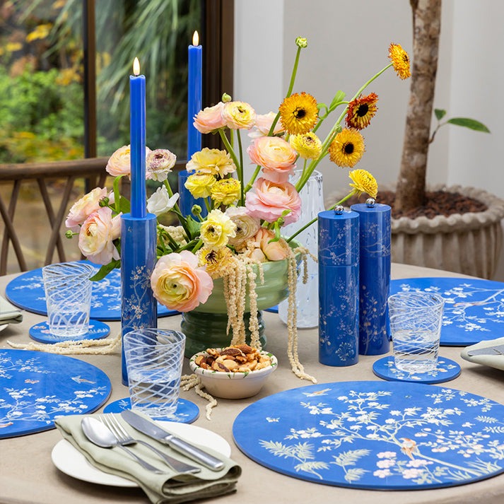 Chinoiserie Lacquered Placemat Set