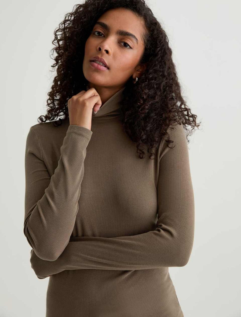 AG Jeans Chels Turtleneck - Taupe Grey