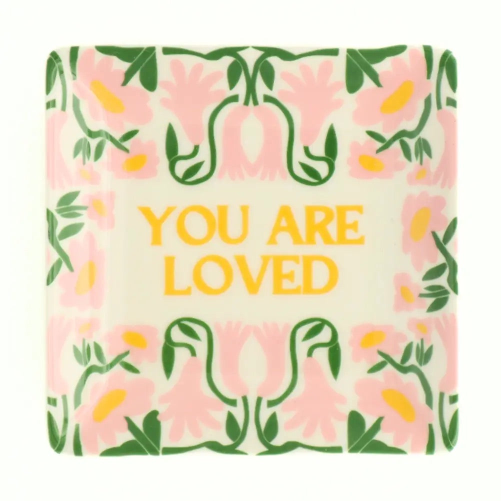 You Are Loved Square Trinket Tray