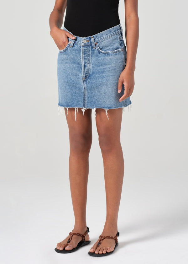 V-Waist Mini Skirt - Fairway