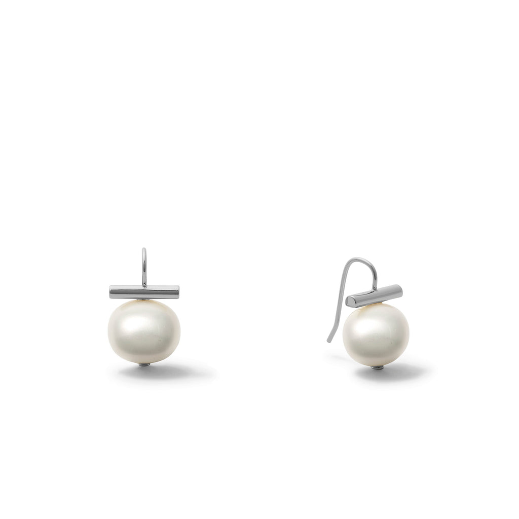 Petite + Sweet Baby Pebble Pearl Earrings - Sterling Silver