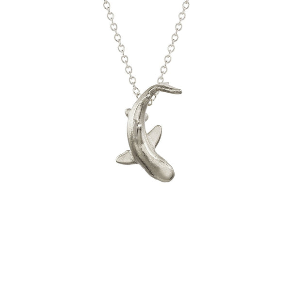 Catherine Weitzman Mini Shark Necklace - Silver