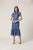Midnight Martine Dress - Indigo/Ivory/Navy