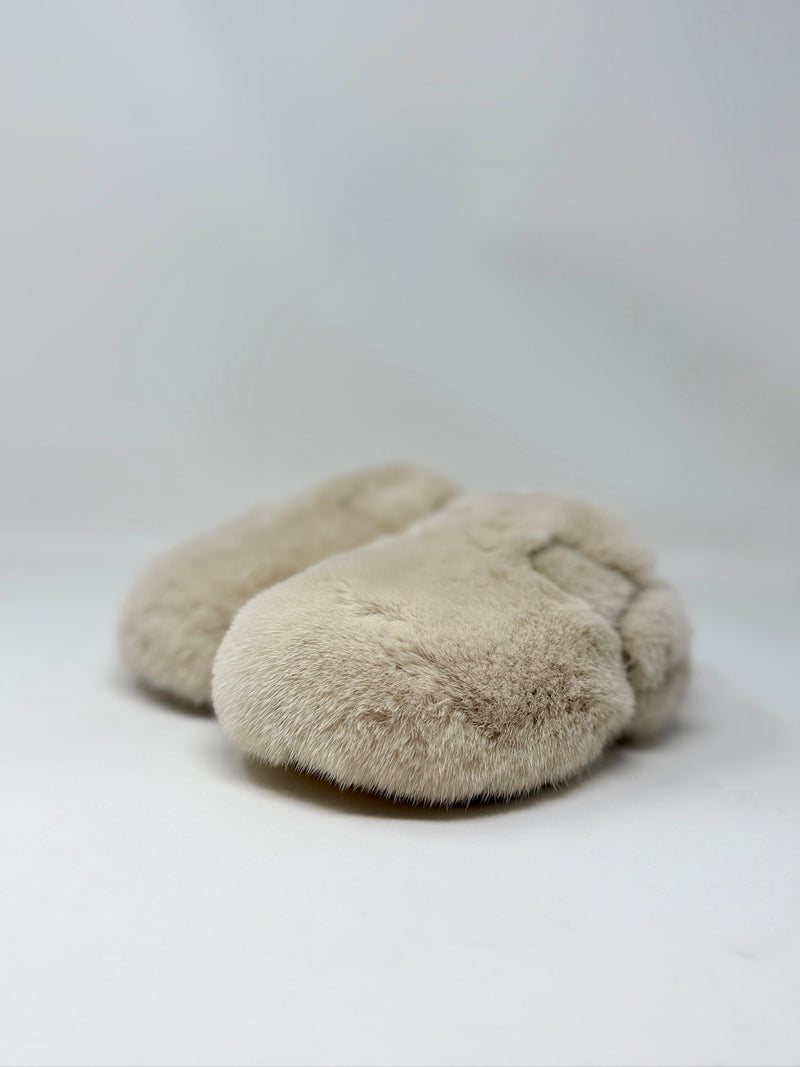 Mink Clog Slippers